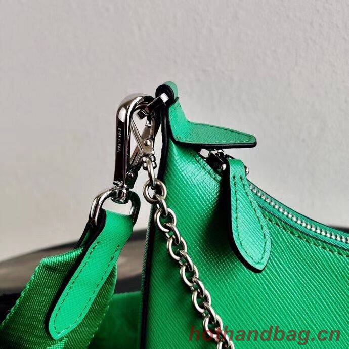 Prada Saffiano leather mini shoulder bag 2BH204 green