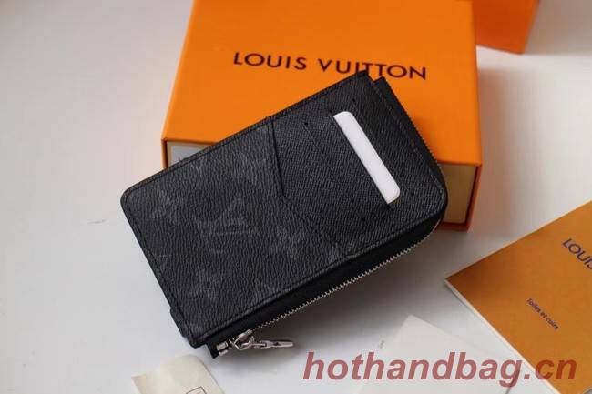 Louis vuitton original Monogram Eclipse CARD HOLDER M60167 black