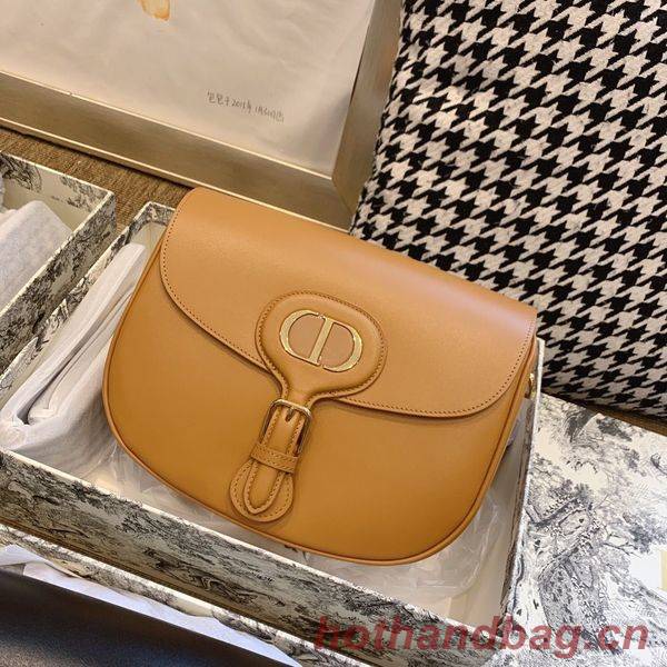 MEDIUM DIOR BOBBY BAG Box Calfskin M9319 Caramel