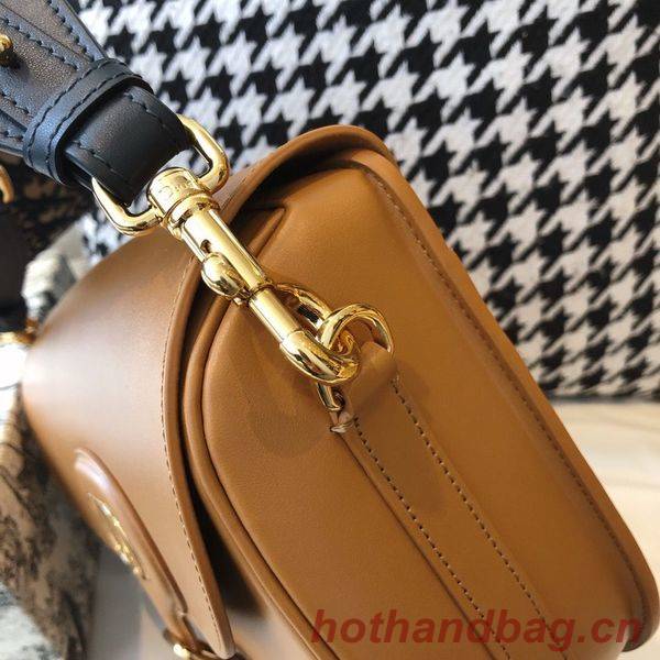 MEDIUM DIOR BOBBY BAG Box Calfskin M9319 Caramel