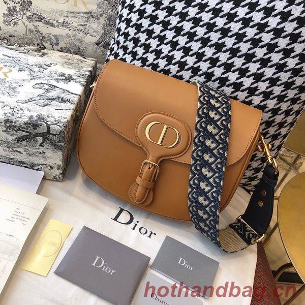 MEDIUM DIOR BOBBY BAG Box Calfskin M9319 Caramel