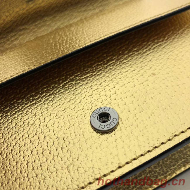 Gucci Dionysus Leather Super mini Bag 476432 gold