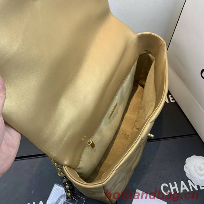 Chanel 19 flap bag AS1161 gold