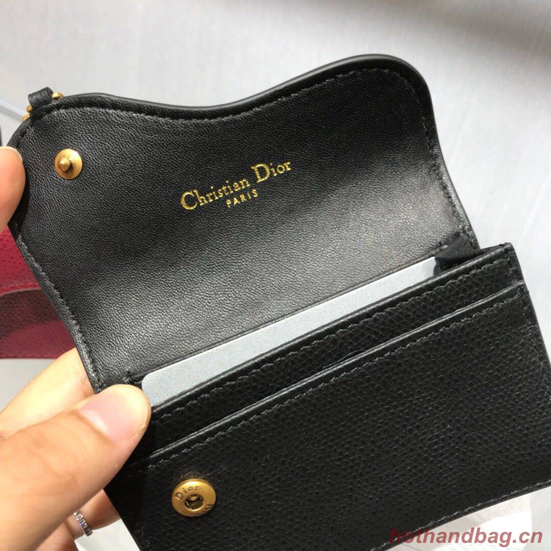  DIOR OBLIQUE 5-POCKET CARD HOLDER M928 BLACK