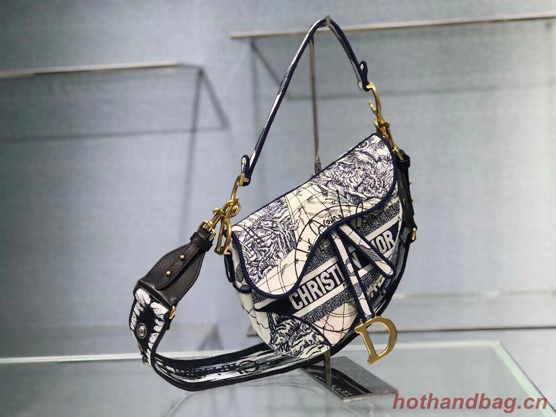 SADDLE BAG Dior Embroidery D2456E