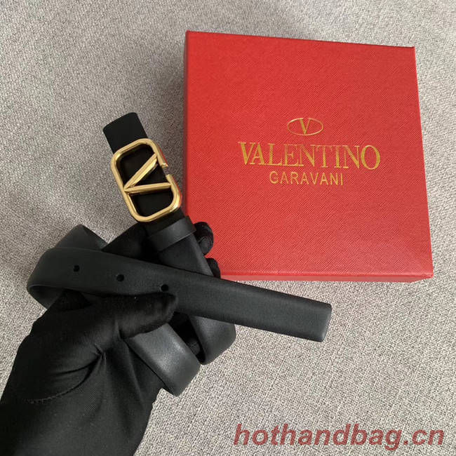 Valentino Leather Belt wide 2.0CM 3599 black