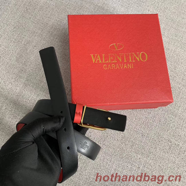 Valentino Leather Belt wide 2.0CM 3599 red