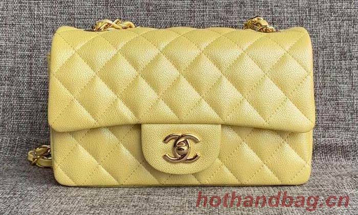 Chanel Original Lather Flap Bag AS1792 Lemon