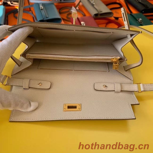 Hermes Original kelly espom leather to go woc Bag H4087 cream