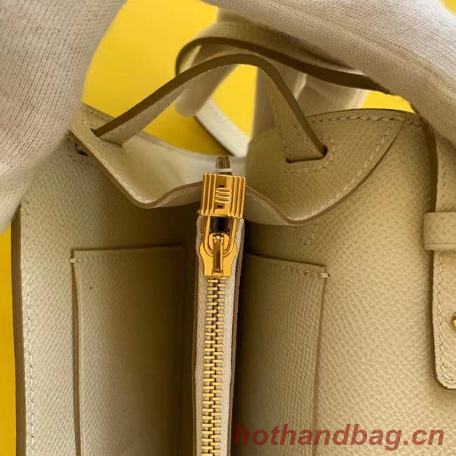 Hermes Original kelly espom leather to go woc Bag H4087 cream