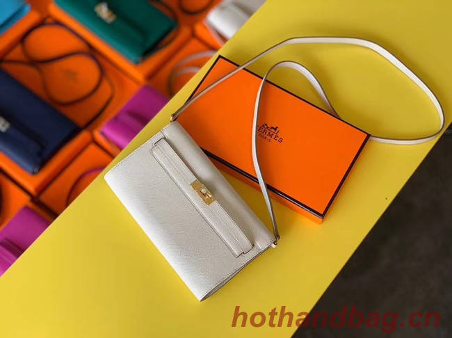 Hermes Original kelly espom leather to go woc Bag H4087 cream