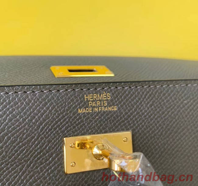 Hermes Original kelly espom leather to go woc Bag H4087 grey