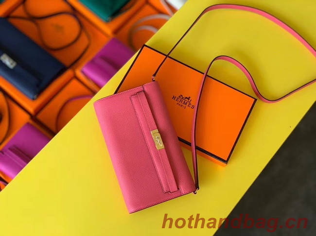 Hermes Original kelly espom leather to go woc Bag H4087 rose