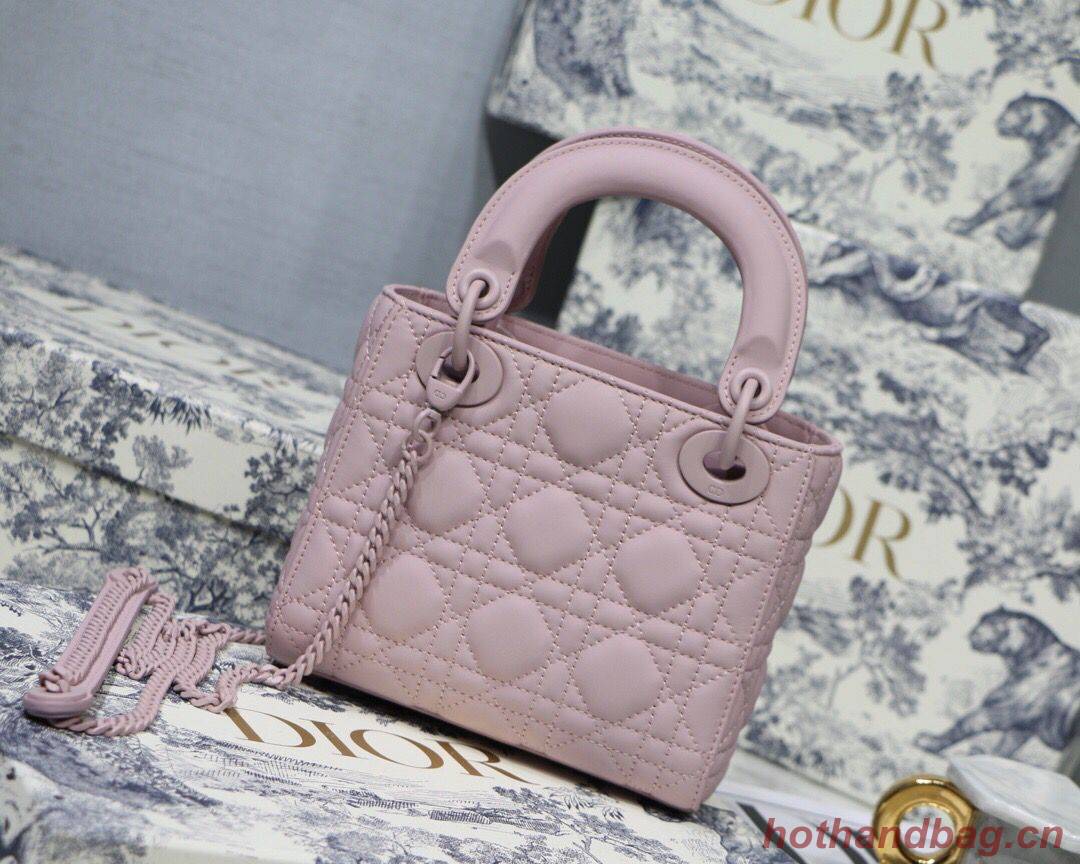 Dior Lady Dior Bag Original Sheepskin Leather CD5500 pink