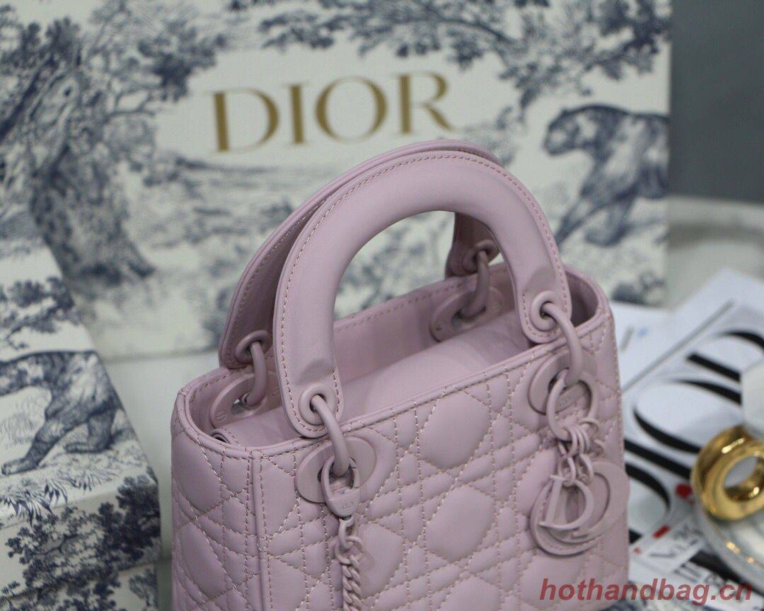 Dior Lady Dior Bag Original Sheepskin Leather CD5500 pink