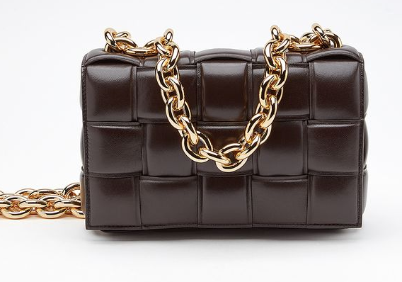 Bottega Veneta THE CHAIN CASSETTE Expedited Delivery 631421 Chocolates