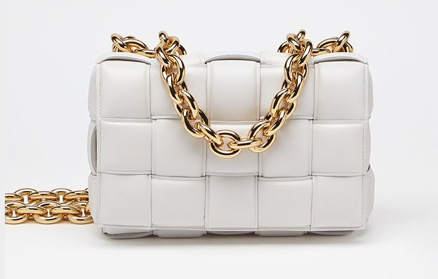 Bottega Veneta THE CHAIN CASSETTE Expedited Delivery 631421 white