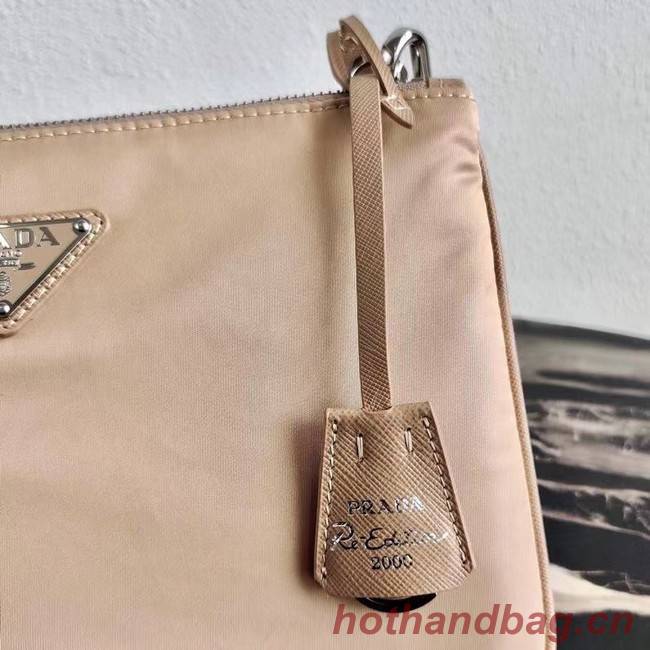 Prada Nylon Re-Edition 2000 Shoulder Bag 1BH046 apricot