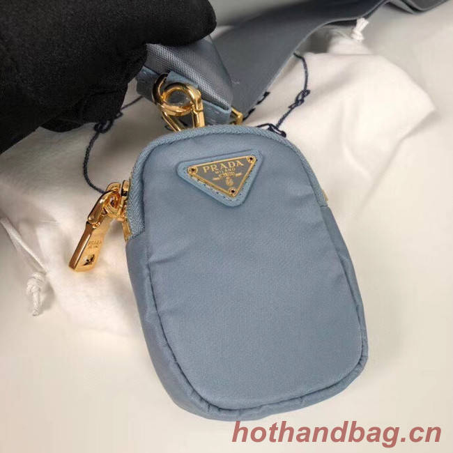 Prada Re-Edition nylon shoulder bag 1BH204 light blue