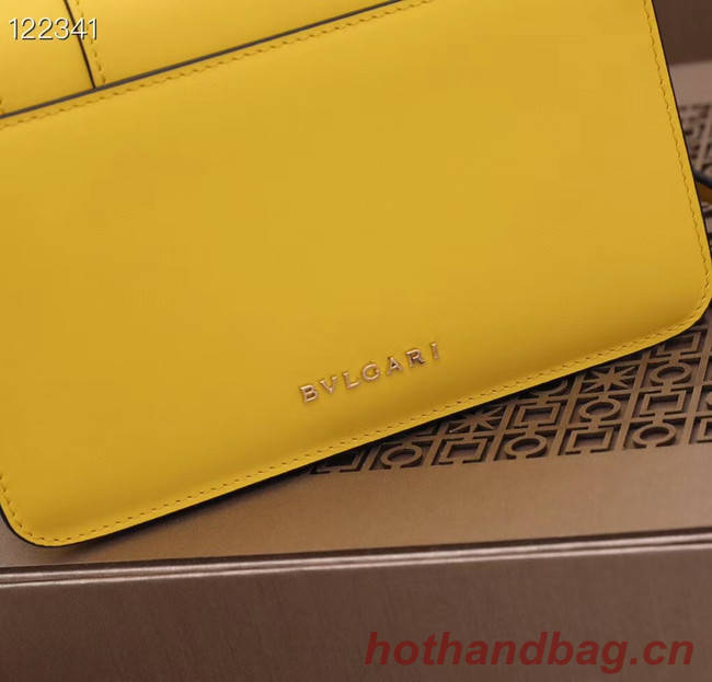 Bvlgari Serpenti Forever leather small crossbody bag 20287 yellow