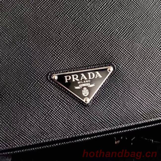 Prada Saffiano leather shoulder bag 2VD038 black