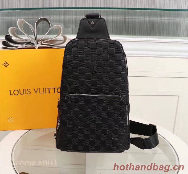 Louis Vuitton AVENUE SLING Original Leather Bag N41719 Black