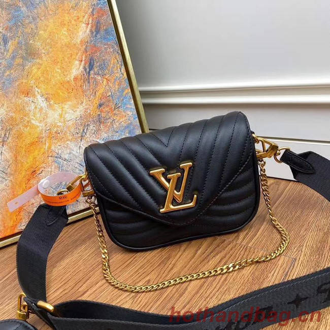 Louis Vuitton Original NEW WAVE MULTI-POCHETTE M56461 black