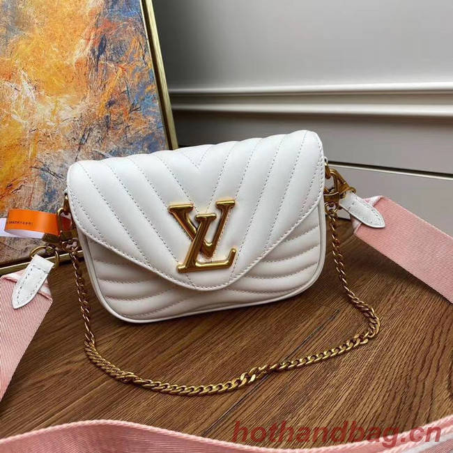 Louis Vuitton Original NEW WAVE MULTI-POCHETTE M56461 white