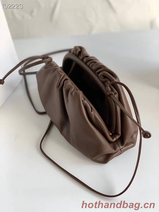 Bottega Veneta THE MINI POUCH 585852 Brownie