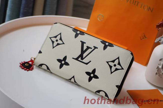 Louis Vuitton Original ZIPPY wallet M69698 white