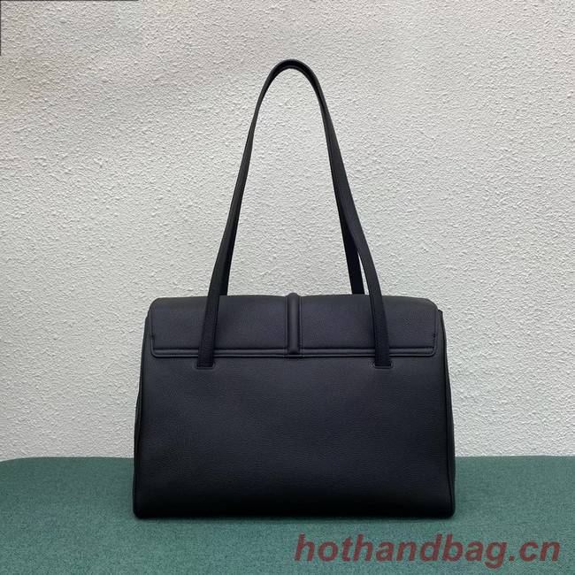 Celine LARGE SOFT 16 BAG IN SUPPLE GRAINED CALFSKIN 194043 BLACK 