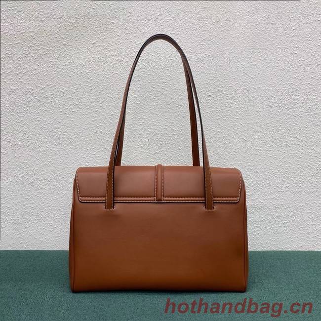 Celine LARGE SOFT 16 BAG IN SUPPLE GRAINED CALFSKIN 194043 Brown