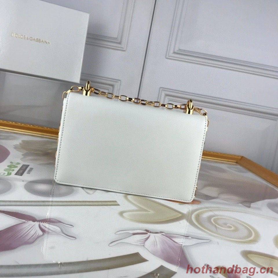 Dolce & Gabbana Original Leather Shoulder Bag BB6315 White