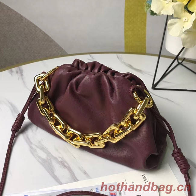 Bottega Veneta THE MINI CHAIN POUCH 620229 Burgundy