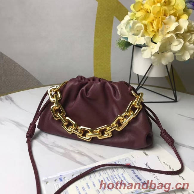 Bottega Veneta THE MINI CHAIN POUCH 620229 Burgundy