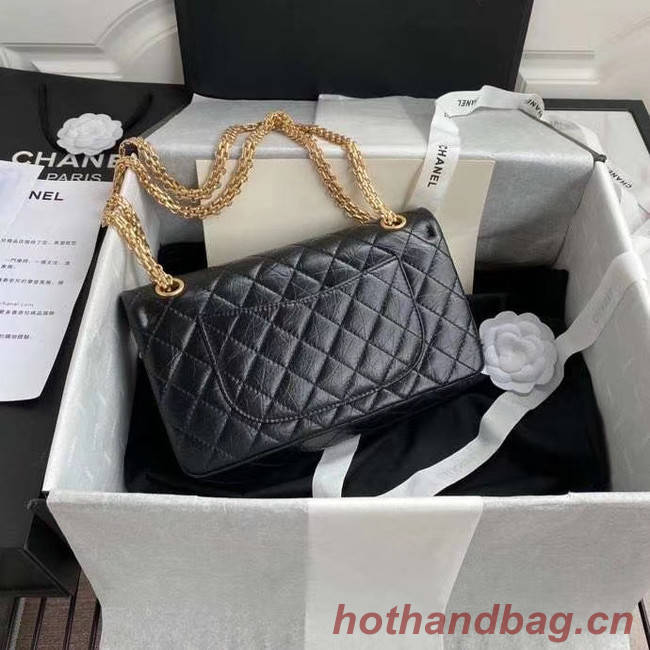 Chanel 2.55 Calfskin Flap Bag A37586 black