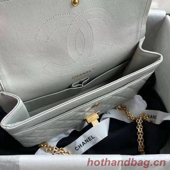 Chanel 2.55 Calfskin Flap Bag A37586 light grey