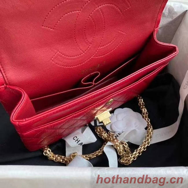 Chanel 2.55 Calfskin Flap Bag A37586 red