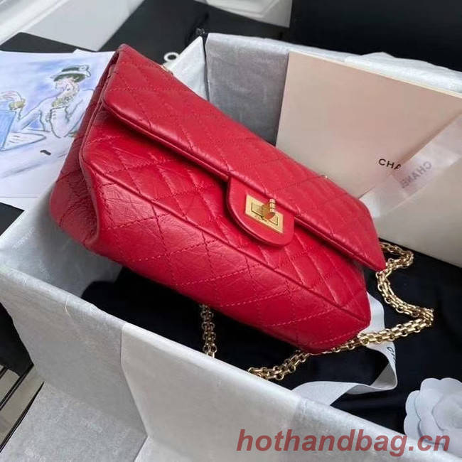 Chanel 2.55 Calfskin Flap Bag A37586 red