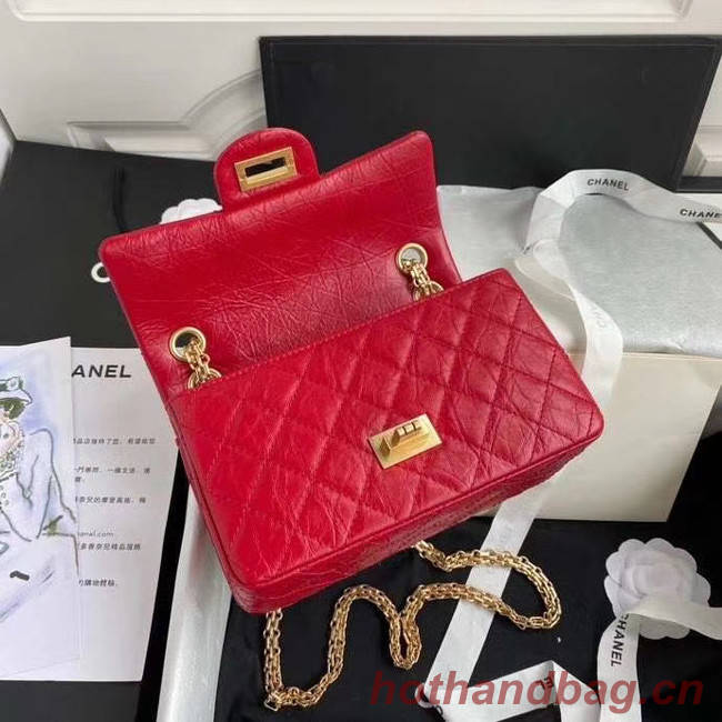 Chanel 2.55 Calfskin Flap Bag A37586 red