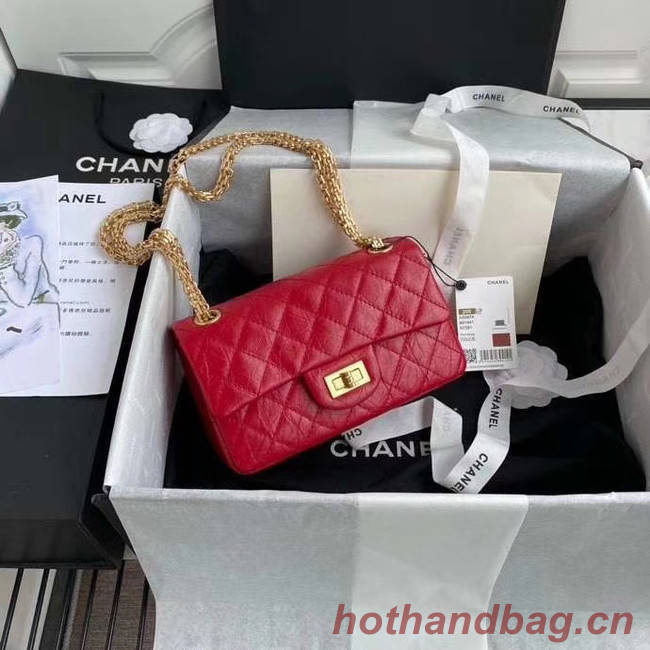 Chanel 2.55 Calfskin Flap Bag A37586 red