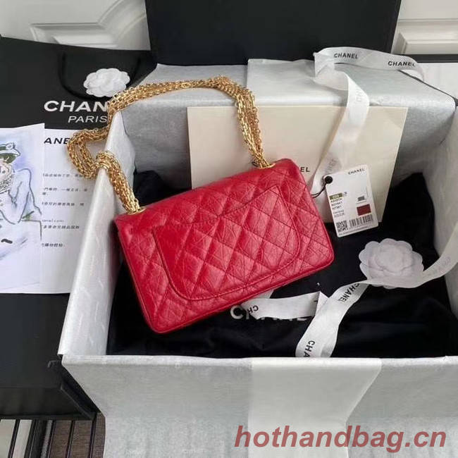 Chanel 2.55 Calfskin Flap Bag A37586 red