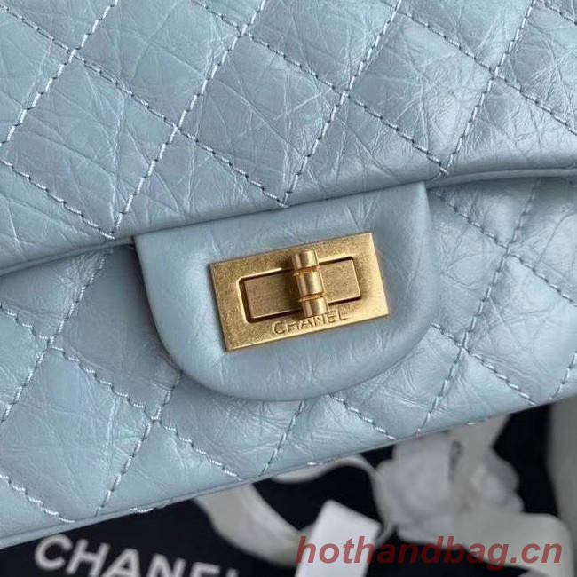 Chanel 2.55 Calfskin Flap Bag A37586 sky blue