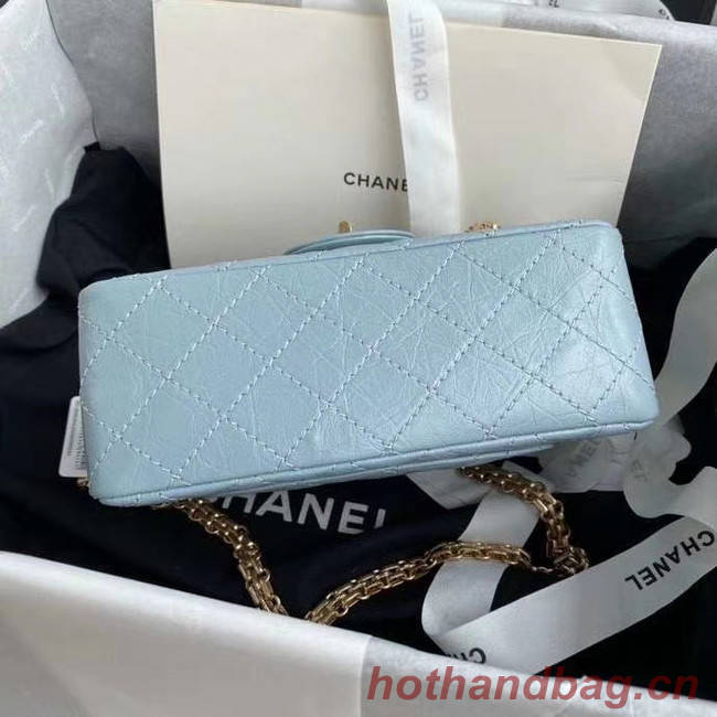 Chanel 2.55 Calfskin Flap Bag A37586 sky blue