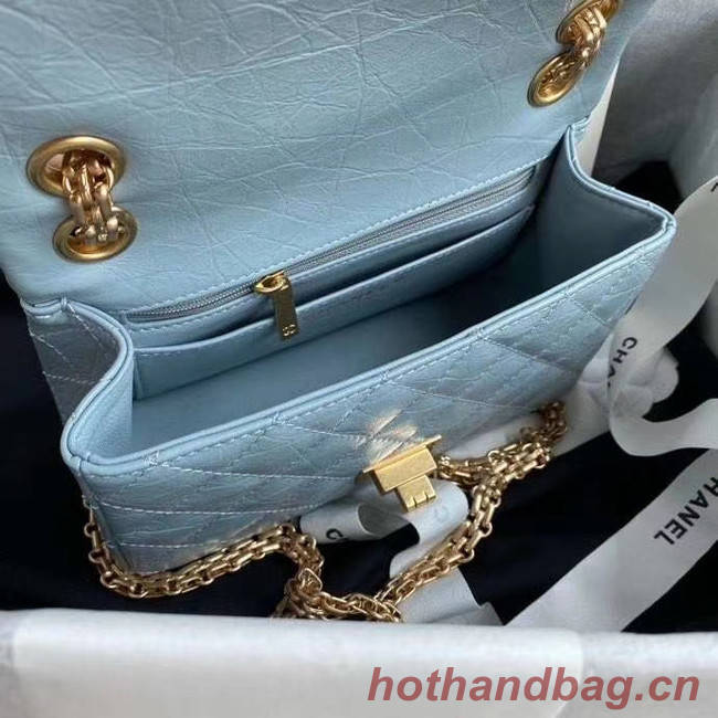 Chanel 2.55 Calfskin Flap Bag A37586 sky blue