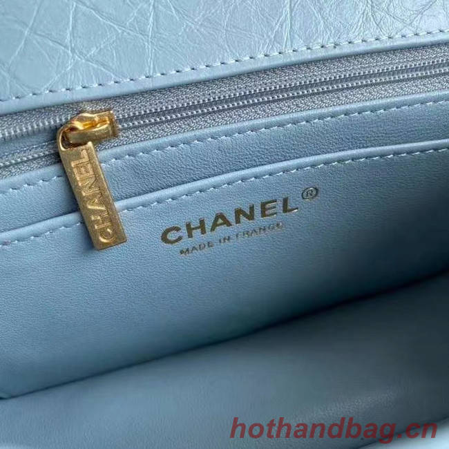 Chanel 2.55 Calfskin Flap Bag A37586 sky blue