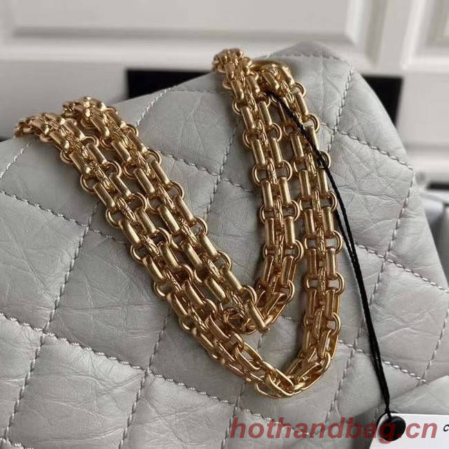 Chanel 2.55 Calfskin Flap Bag A37587 light grey