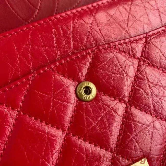 Chanel 2.55 Calfskin Flap Bag A37587 red