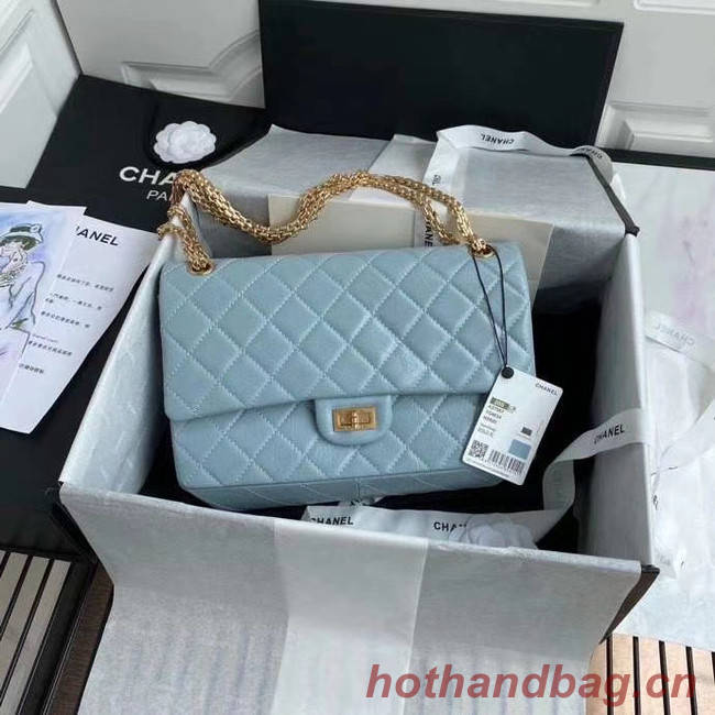 Chanel 2.55 Calfskin Flap Bag A37587 sky blue