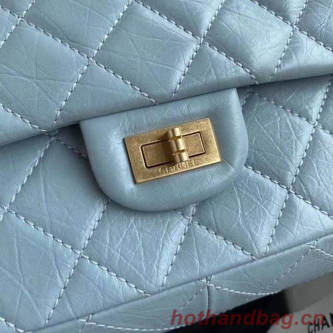 Chanel 2.55 Calfskin Flap Bag A37587 sky blue